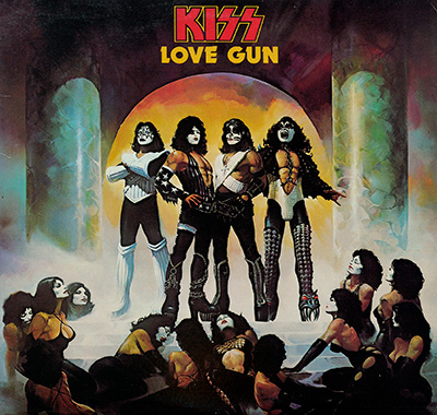 KISS - Love Gun (USA & German Versions)  album front cover vinyl record
